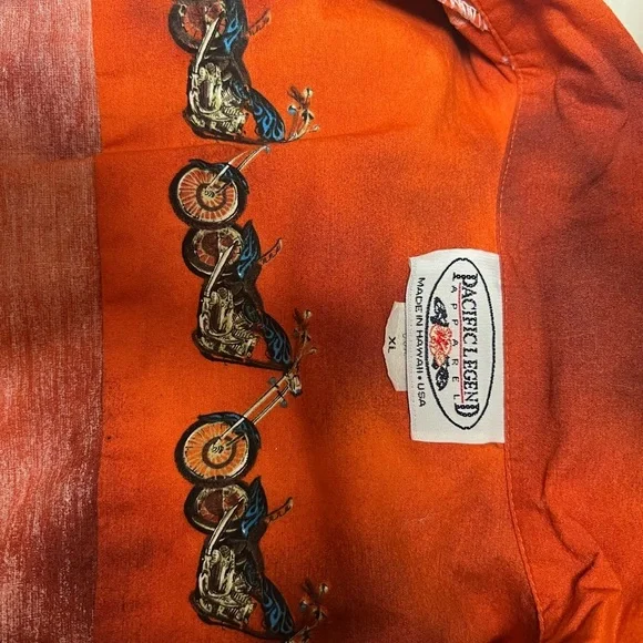 PACIFIC LEGEND MOTORCYCLE HAWAIIAN SUNSET MENS SHORT SLEEVE SHIRT SIZE XL
RUST - Picture 13 of 13
